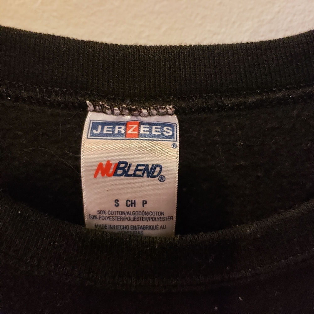 Jerzees Huntington Beach CA black sweatshirt size small - Picture 3 of 4
